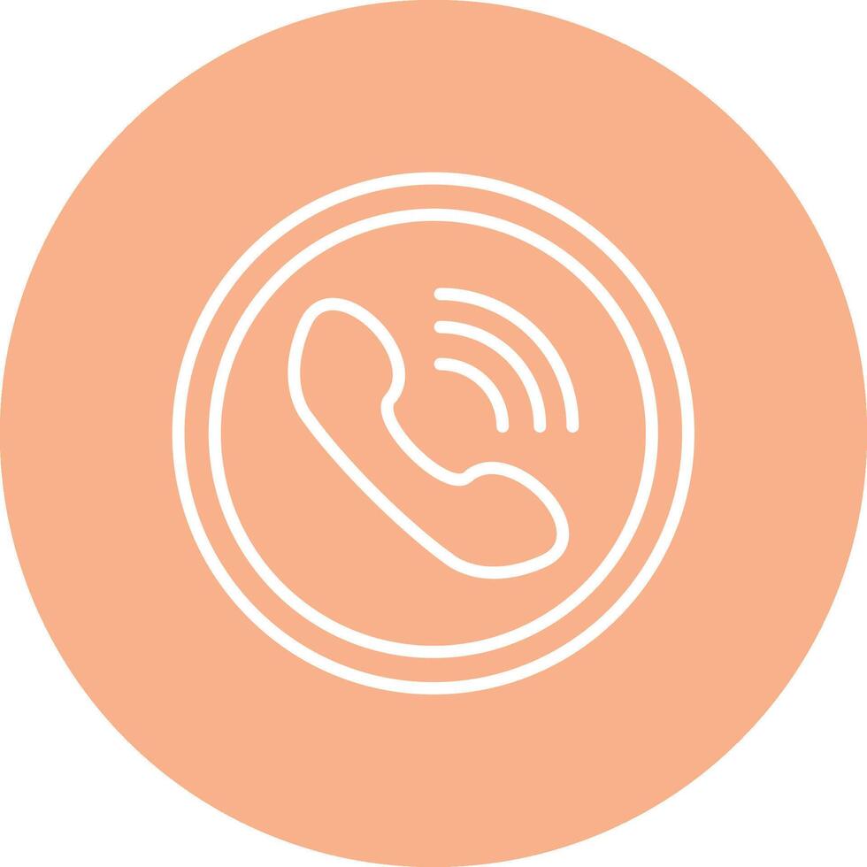 Phone Call Responsive Icon Badge vector