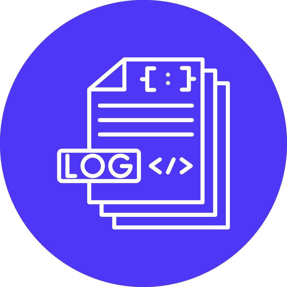 Log File Responsive Icon Badge vector