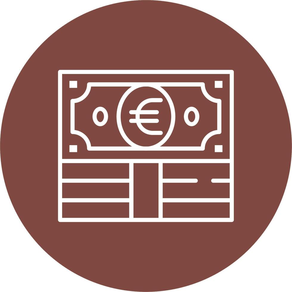 Euro Handcrafted Digital Icon vector