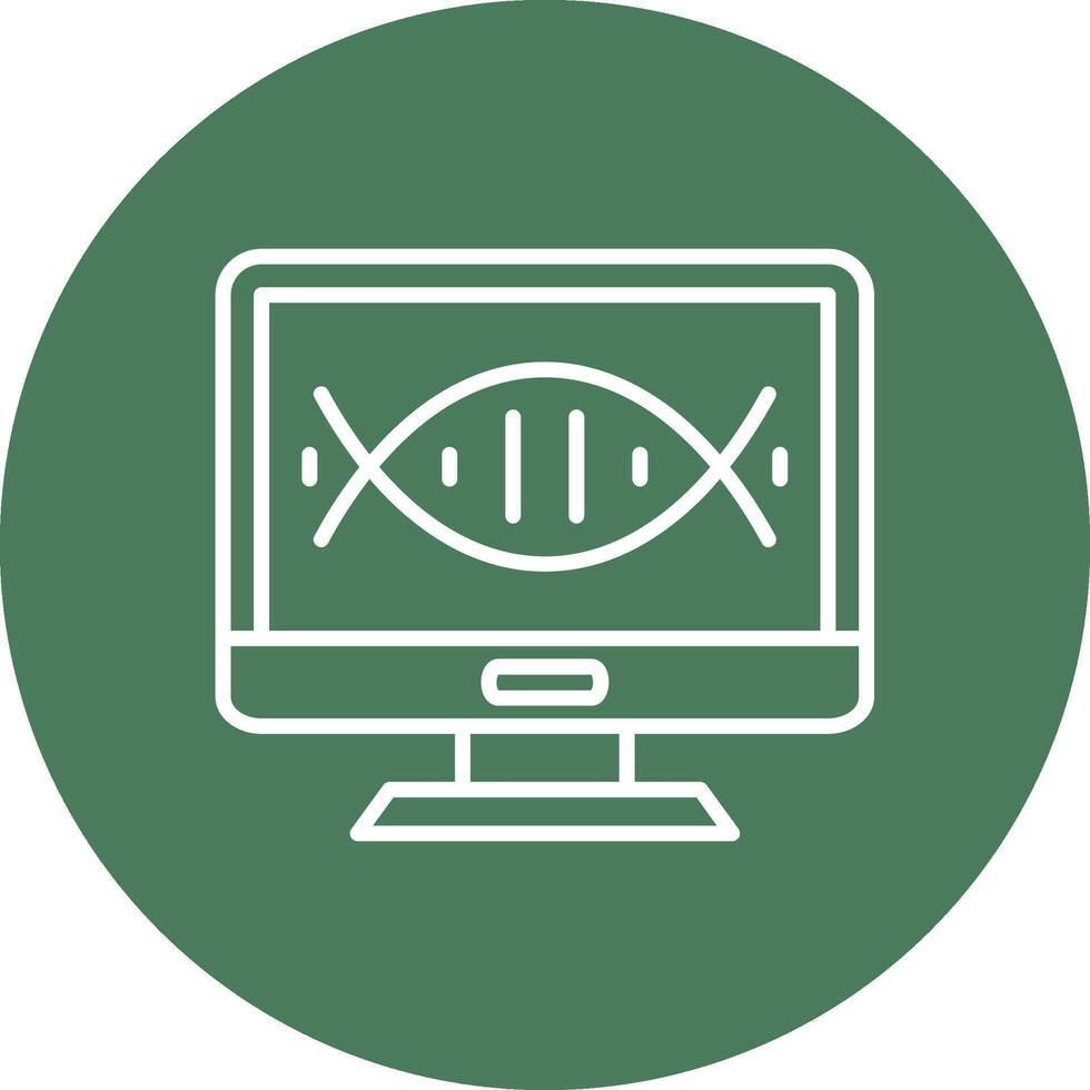 Dna Structure Interactive UI Graphic vector