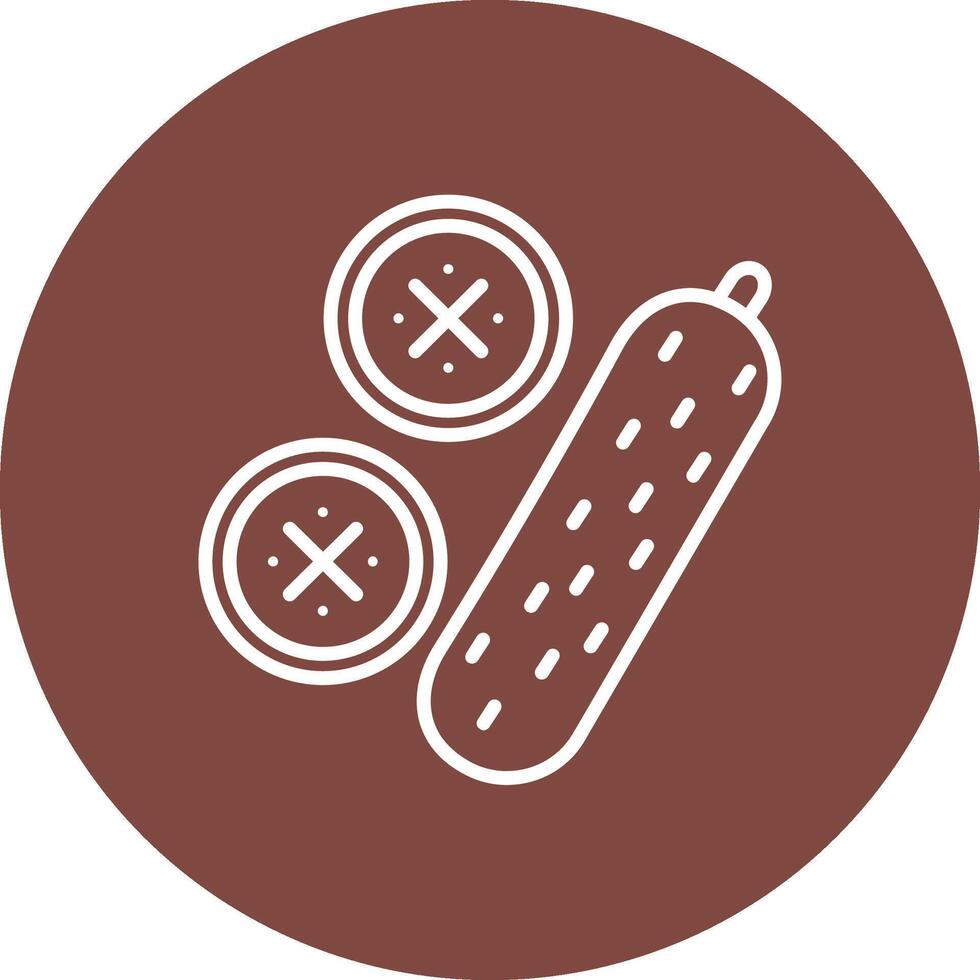 Cucumbers Functional Icon Art vector