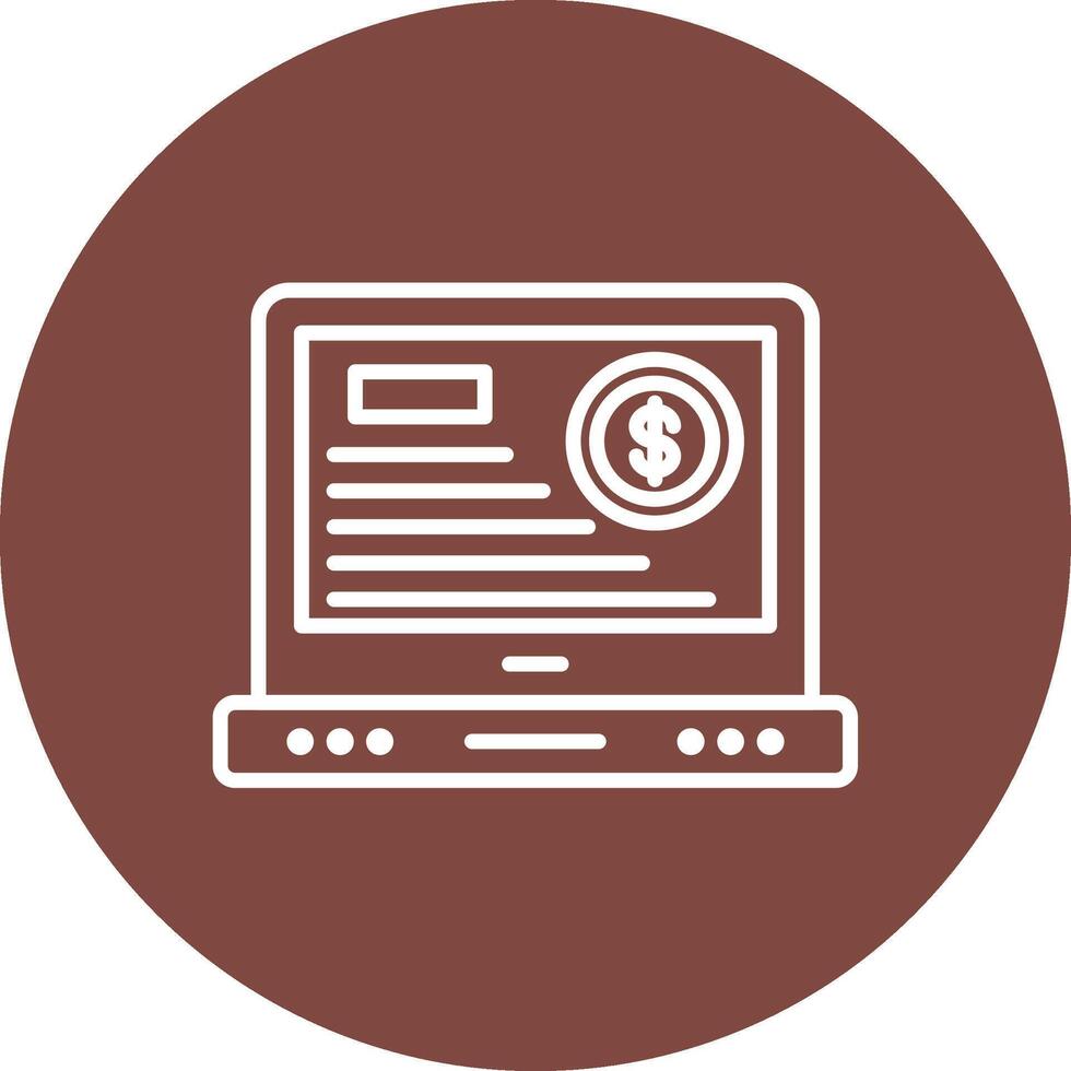 Financial Statement Mobile Ready Icon vector