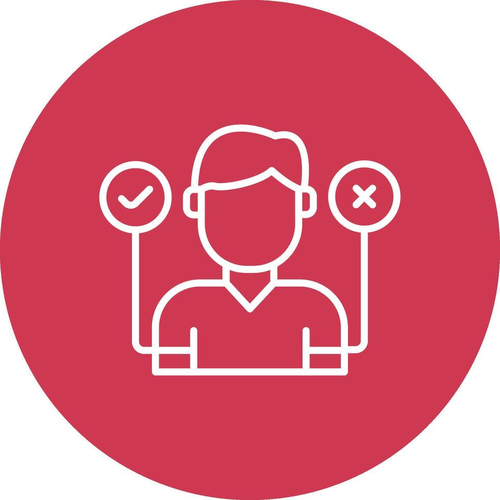 Decision Making Digital Concept Icon vector