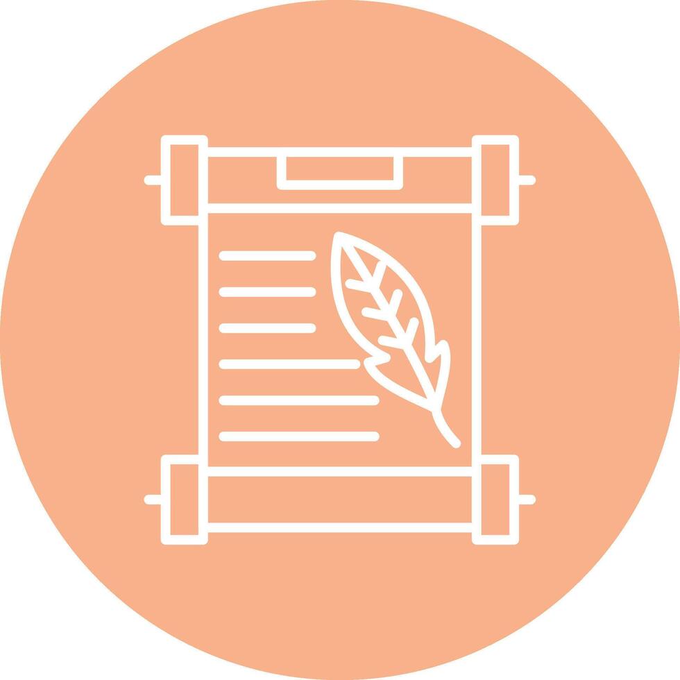 Papyrus Conceptual Line Work vector