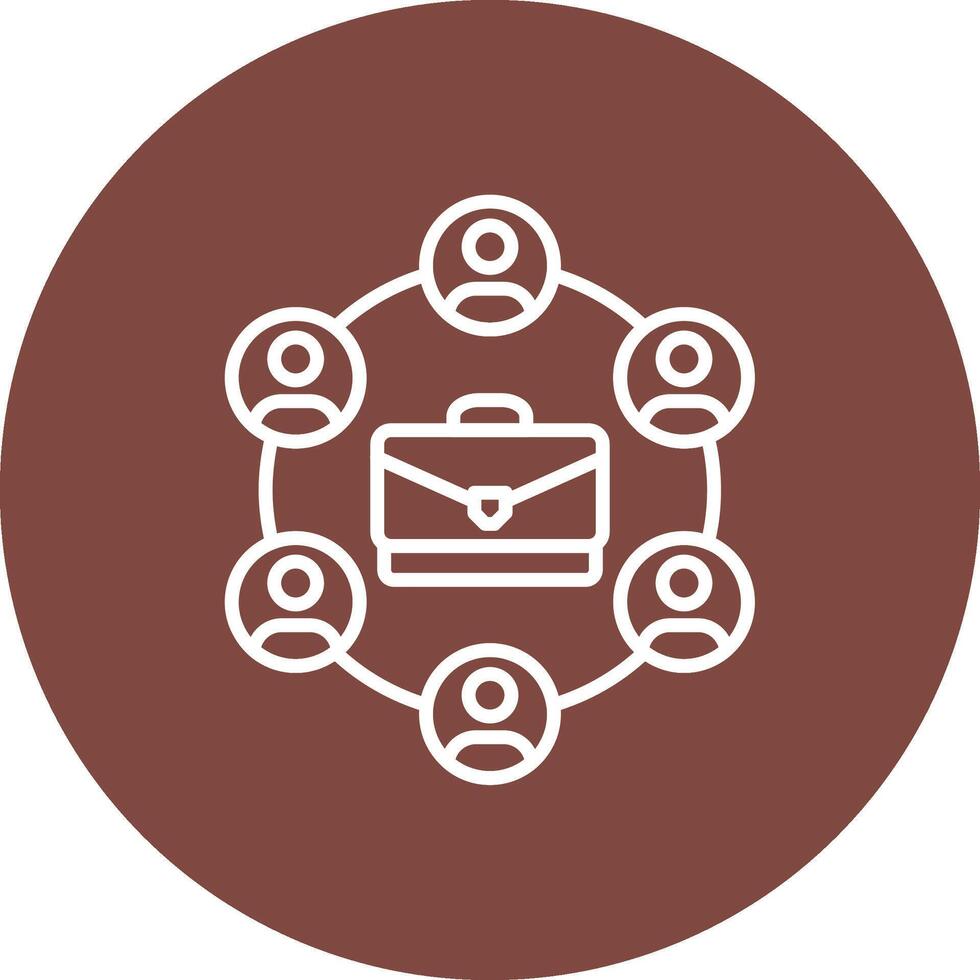 Job Rotation Mono Icon Symbol vector