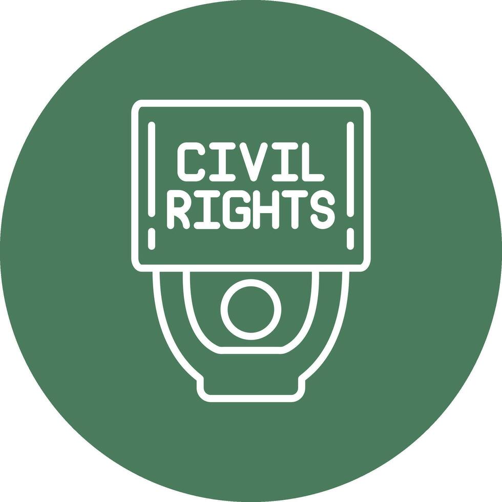 Civil Rights Modern Tech Icon vector