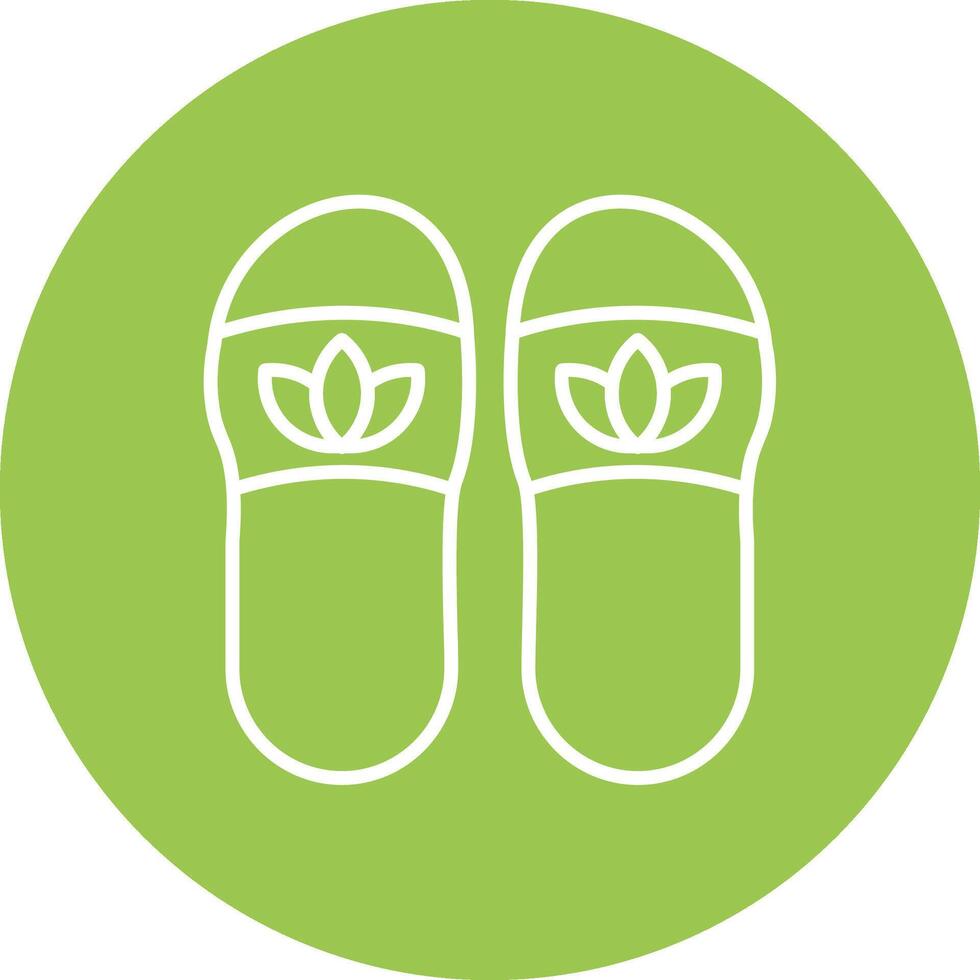 Slippers Smooth Gradient Icon vector