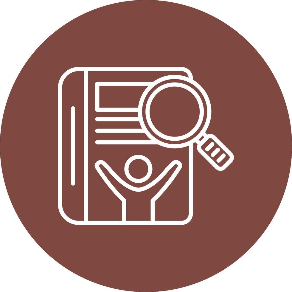 Manual Book Mono Icon Symbol vector