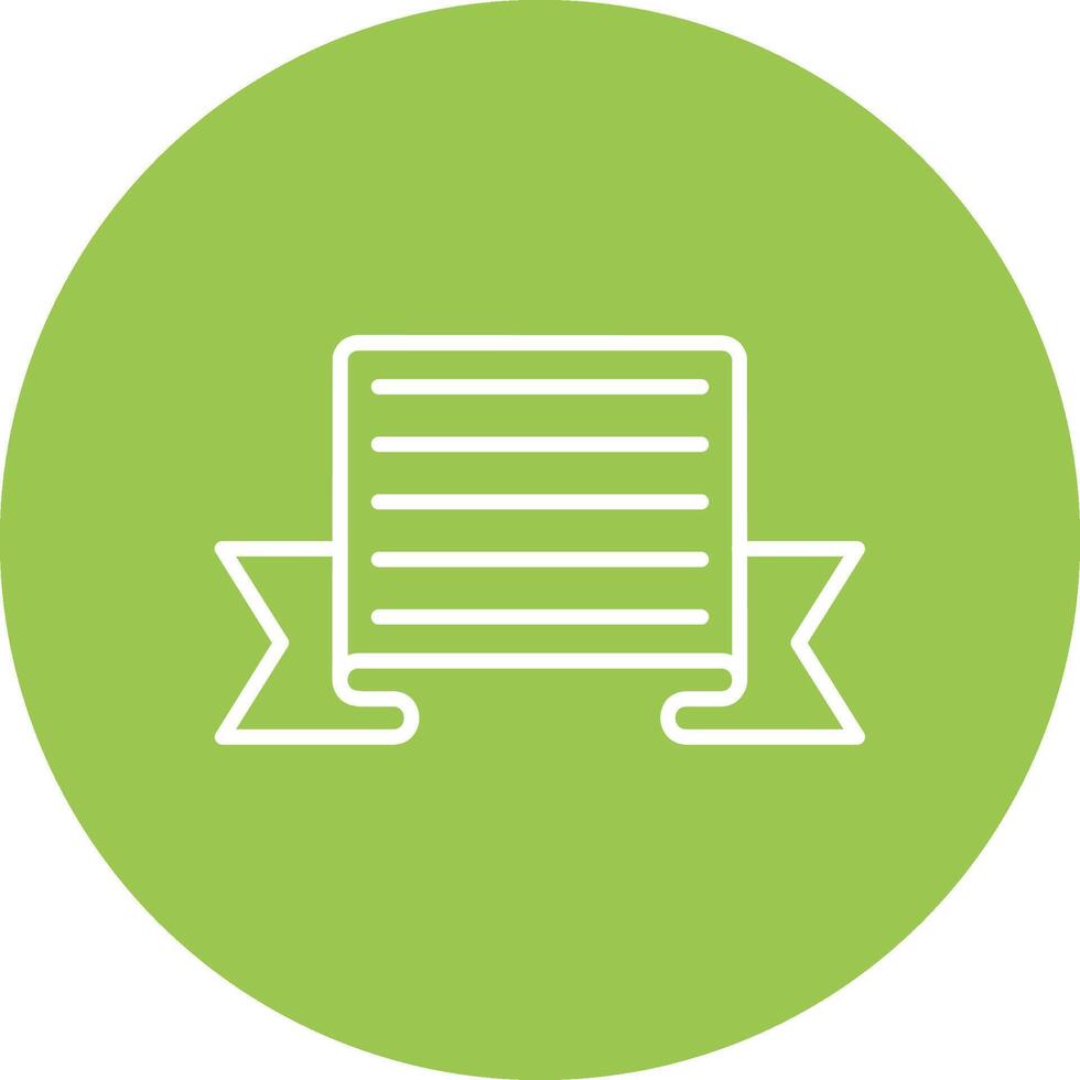 Ribbon Folds Bright Flat Element vector