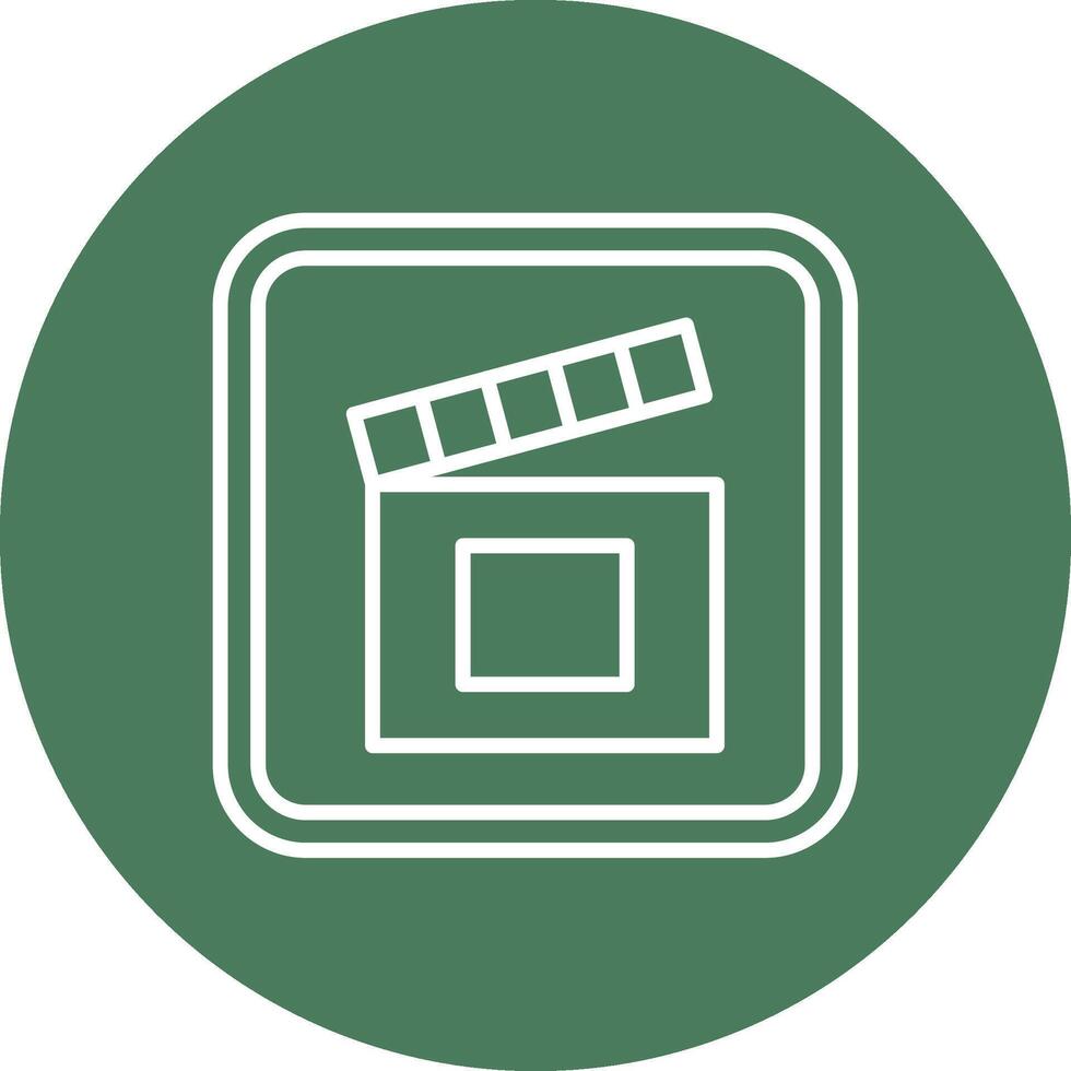 Clapper Coded Design Graphic vector
