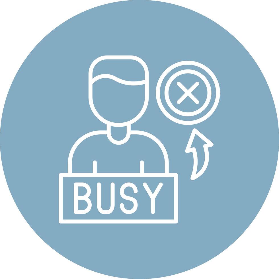 Busy UI Concept Symbol vector