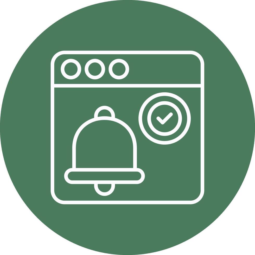 Reminder Flat Line Drawing vector