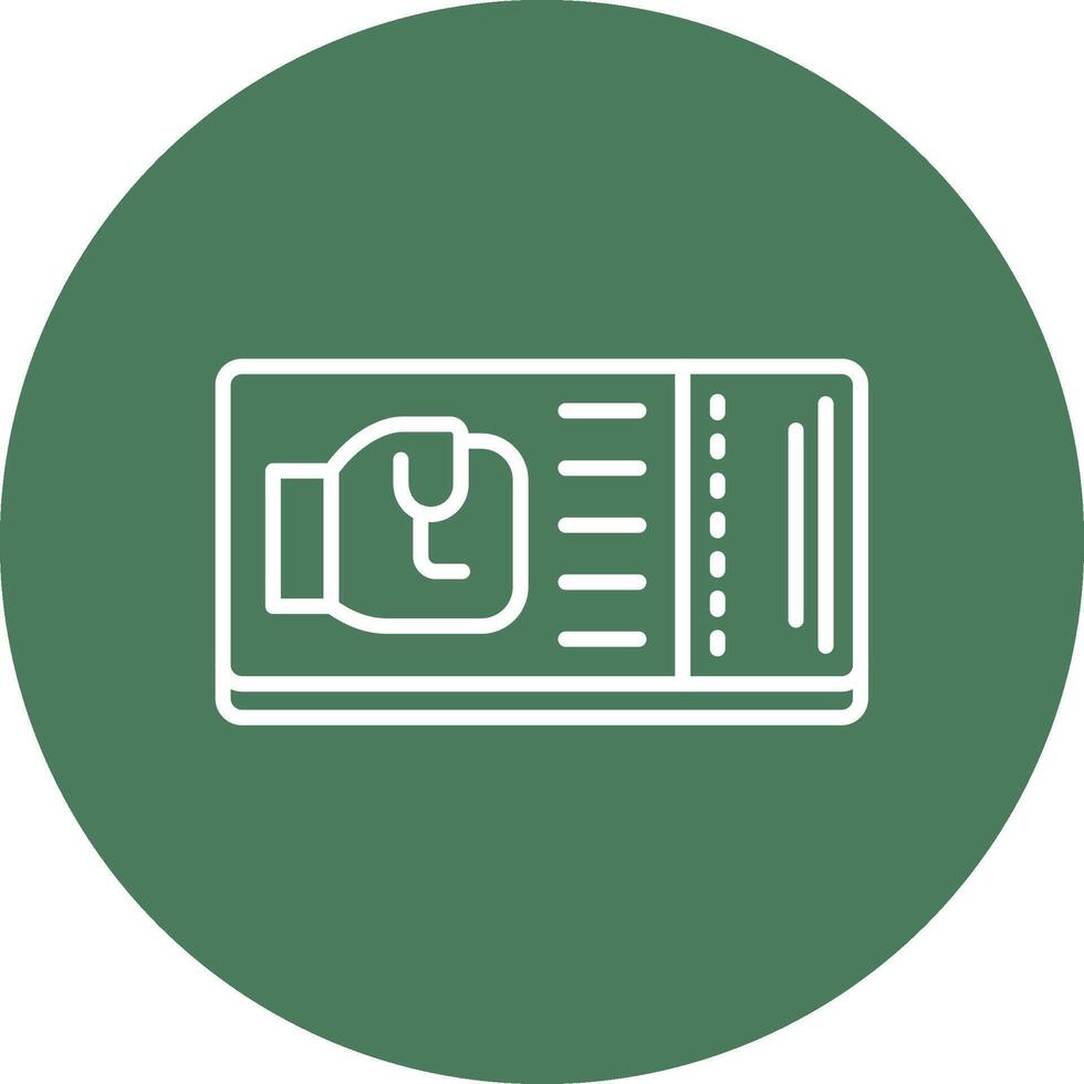 Ticket 3D Styled Symbol vector