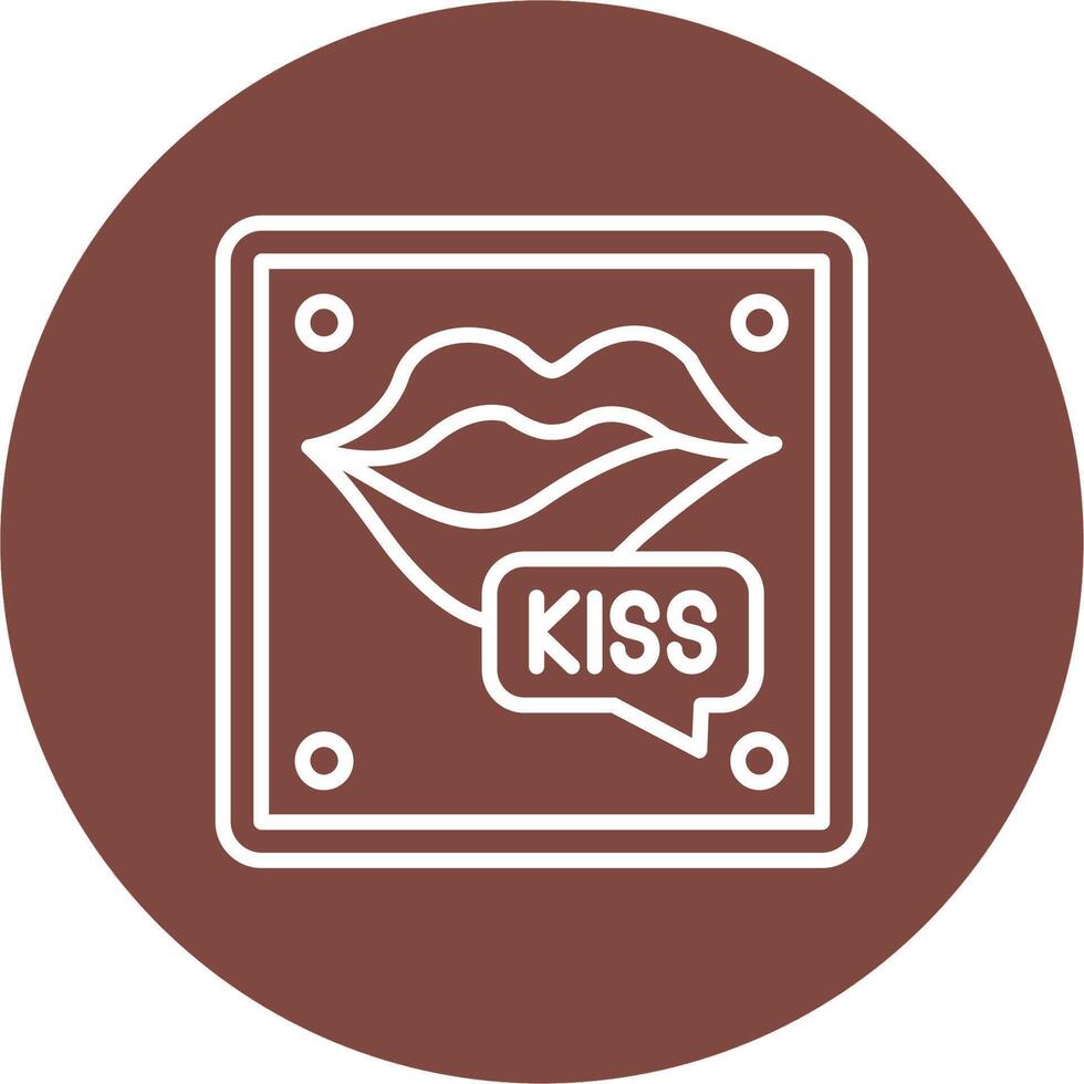Kiss Isometric Art vector