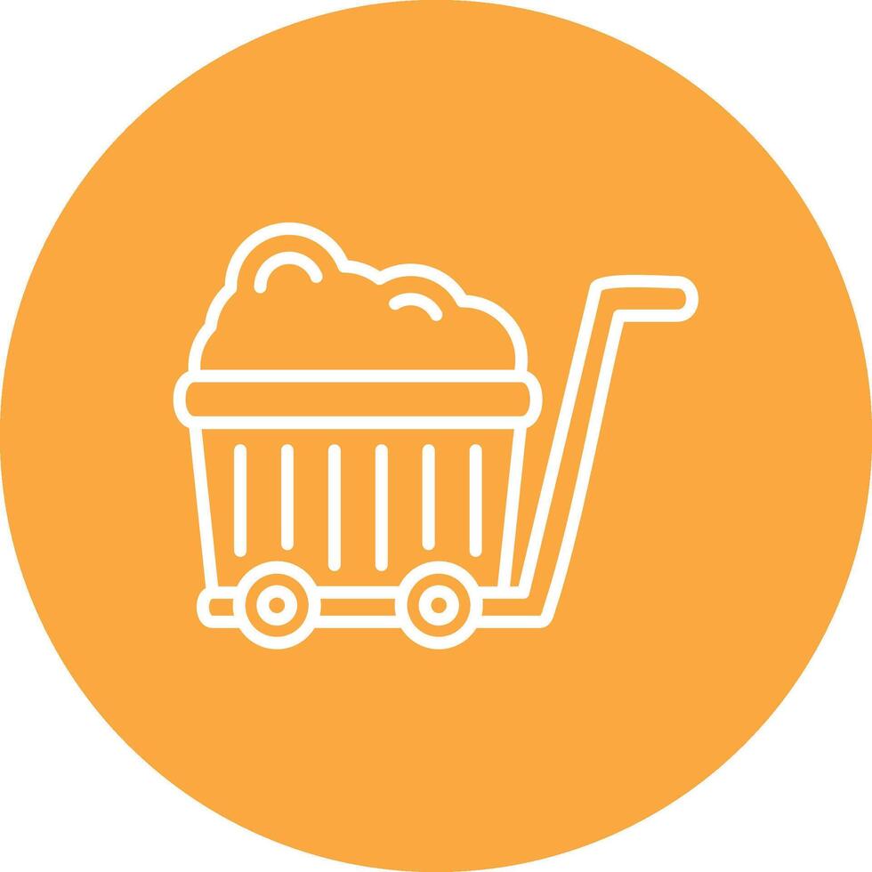 Wagon Line Style Symbol vector