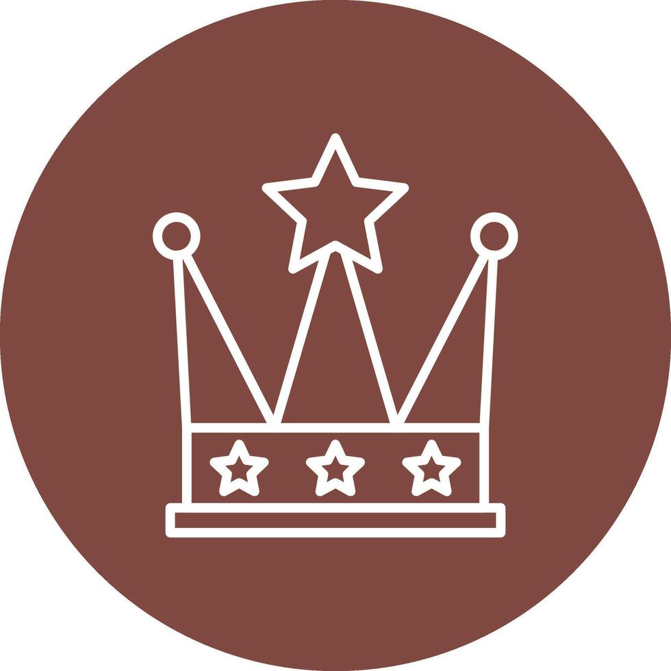 Crown Interactive Icon Badge vector