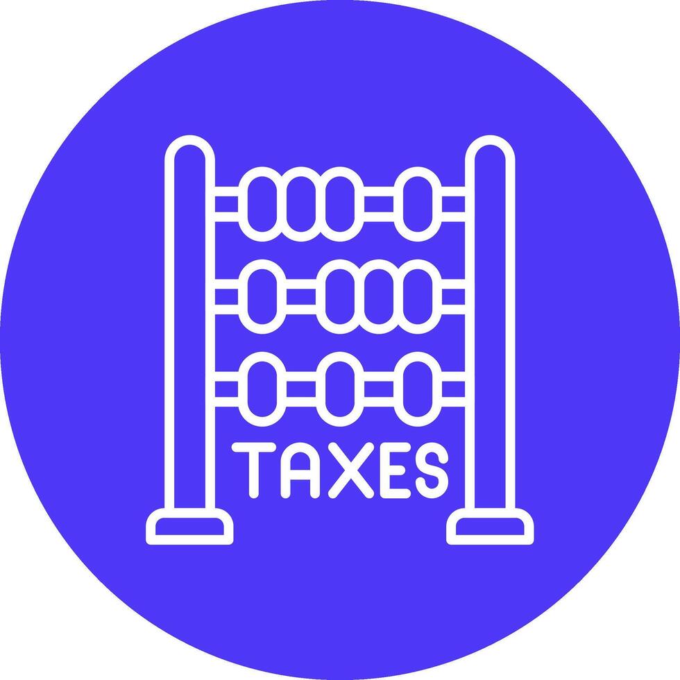 Abacus Shadowed Icon Style vector