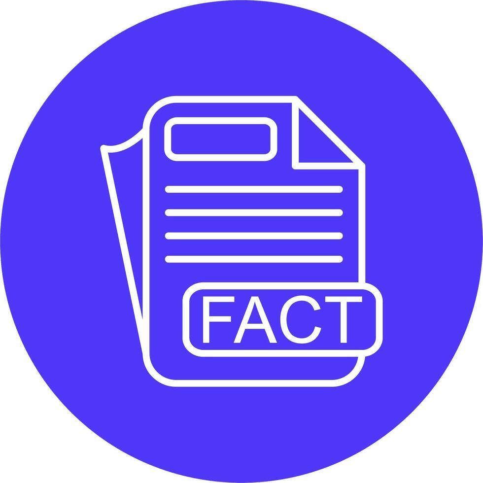 FACT File Format Outline Graphic Design vector