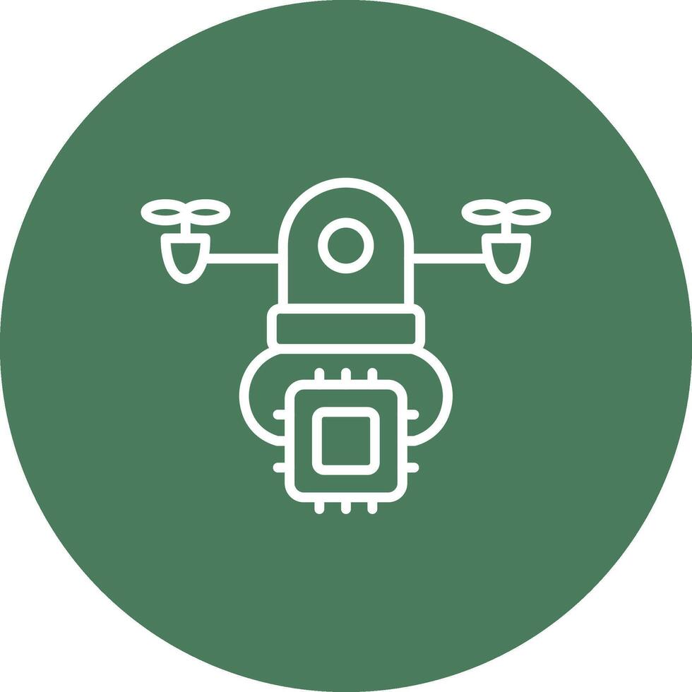 Drone Delivery Minimalist Graphic vector