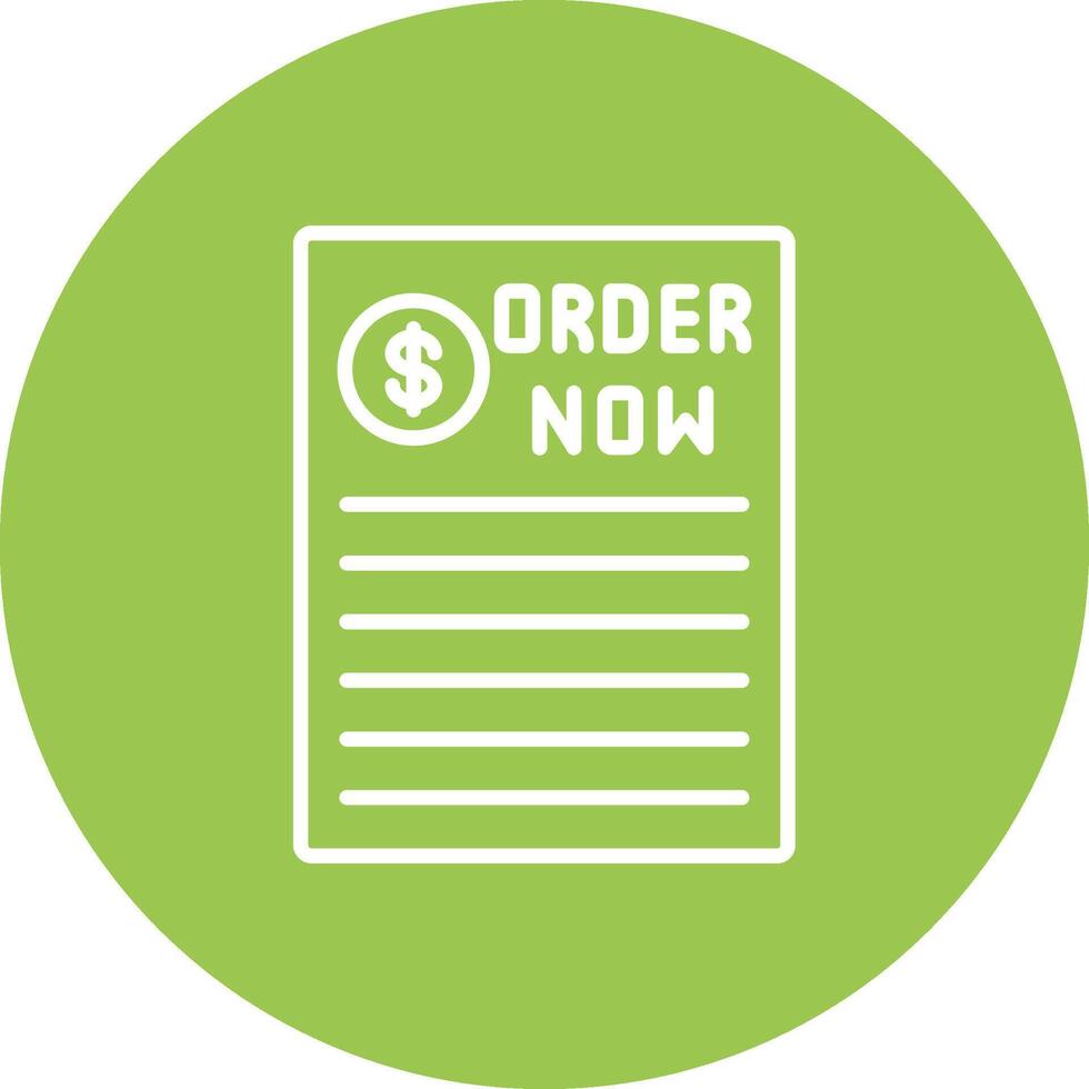 Order Now Subtle UI Style vector