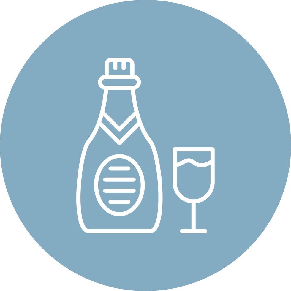 Beer Bottle Artistic UI Symbol vector