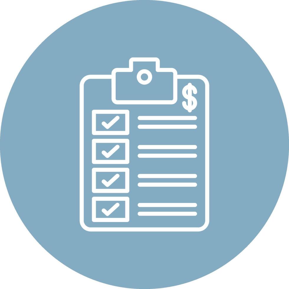 Description Gradient Style Icon vector