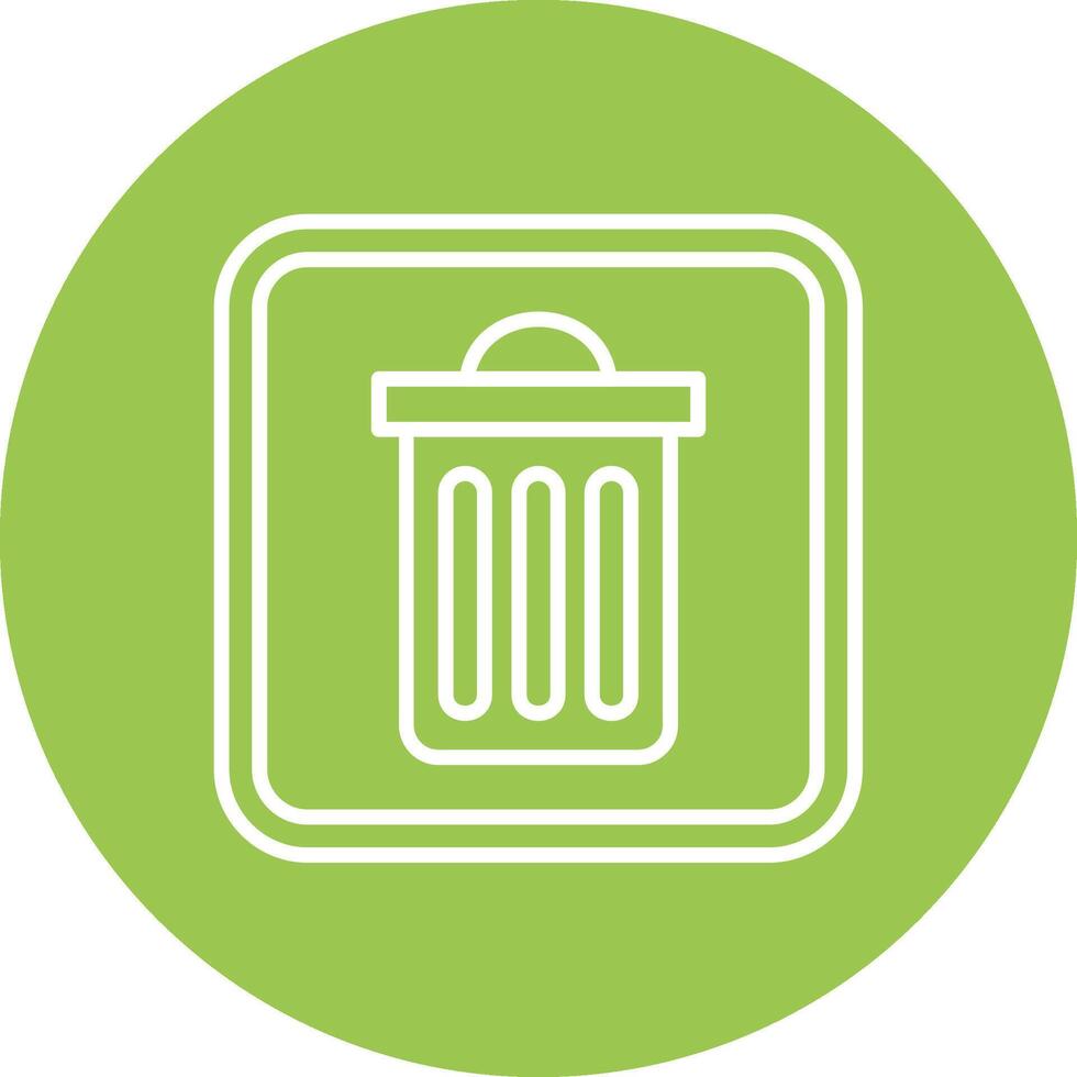 Trash Business Style Symbol vector