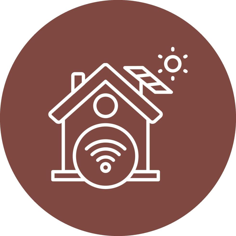 Smart Home High Contrast Graphic vector