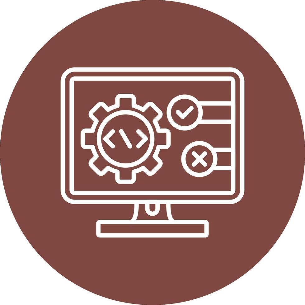 Testing Coded Design Graphic vector