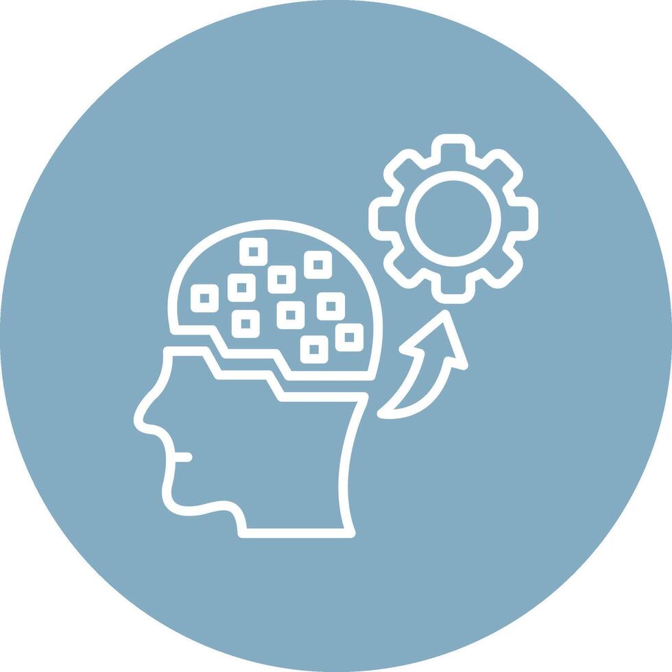 Machine Learning Crisp Flat Art vector