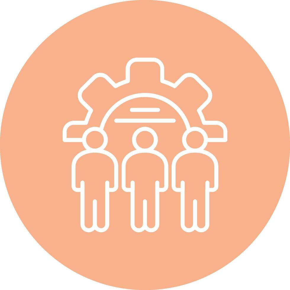 Team Building Digital UI Element vector