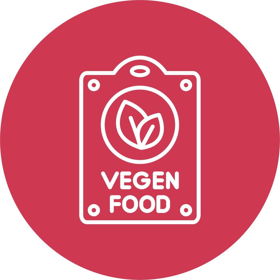 Vegan Food Interactive UI Graphic vector