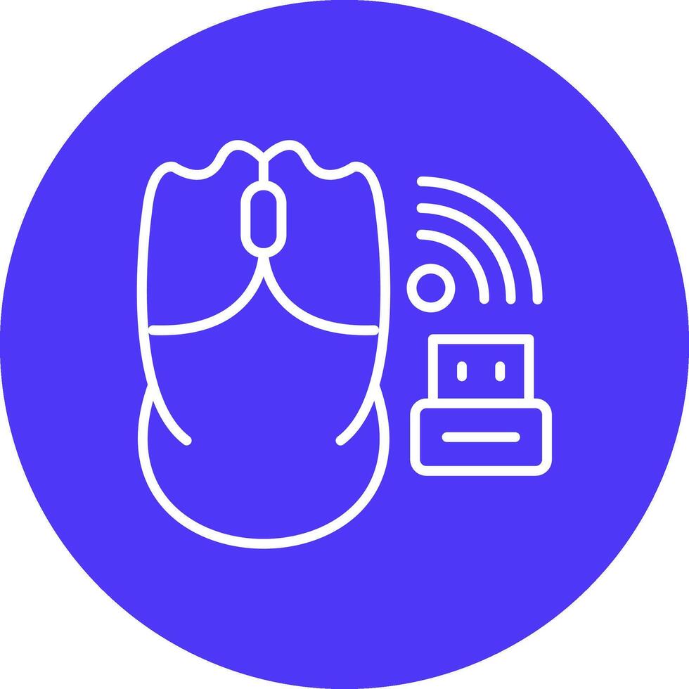 Wireless Mouse Interactive Display Symbol vector