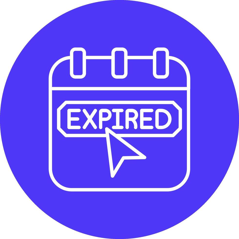 Expired Colorful Concept Art vector