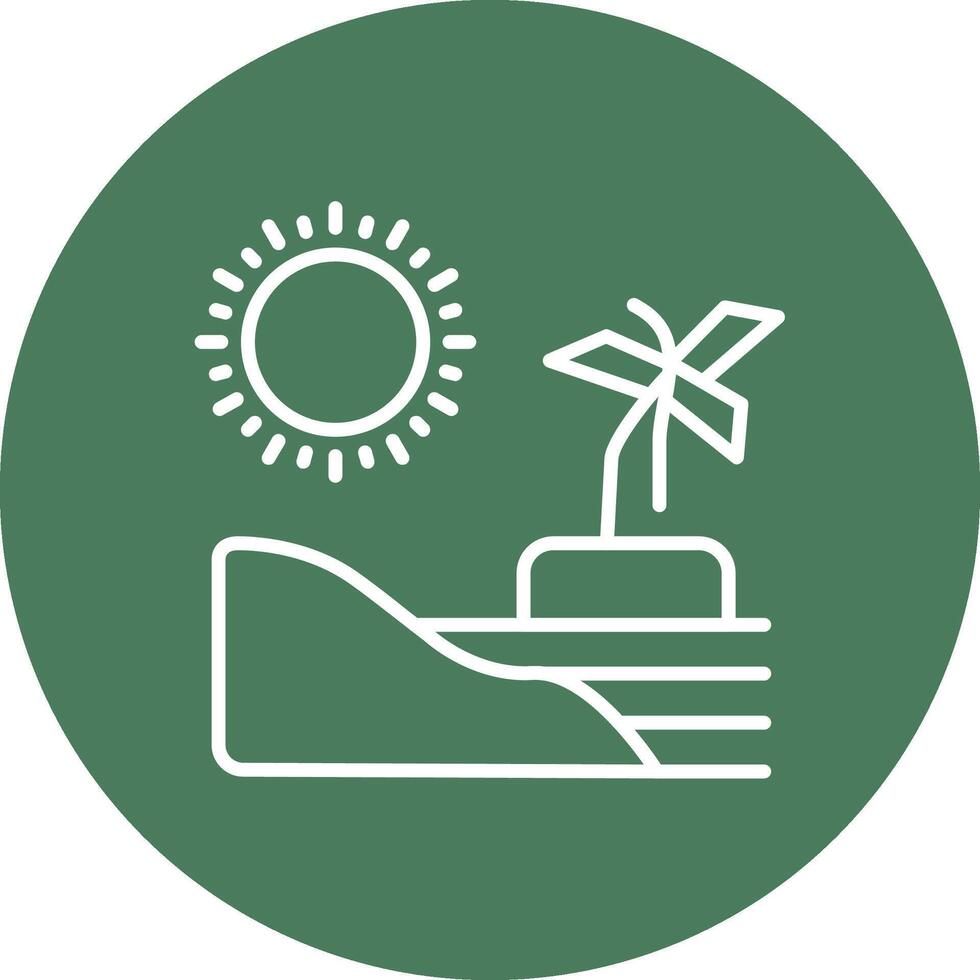 Beach Geometric Shape Symbol vector