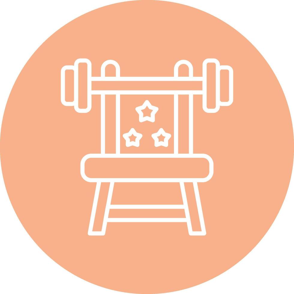 Gym Machine Clean Grid Icon vector