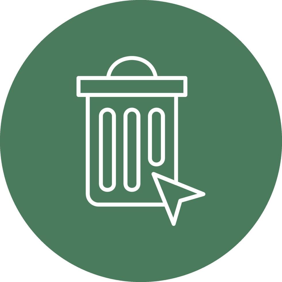 Bin 3D Styled Symbol vector