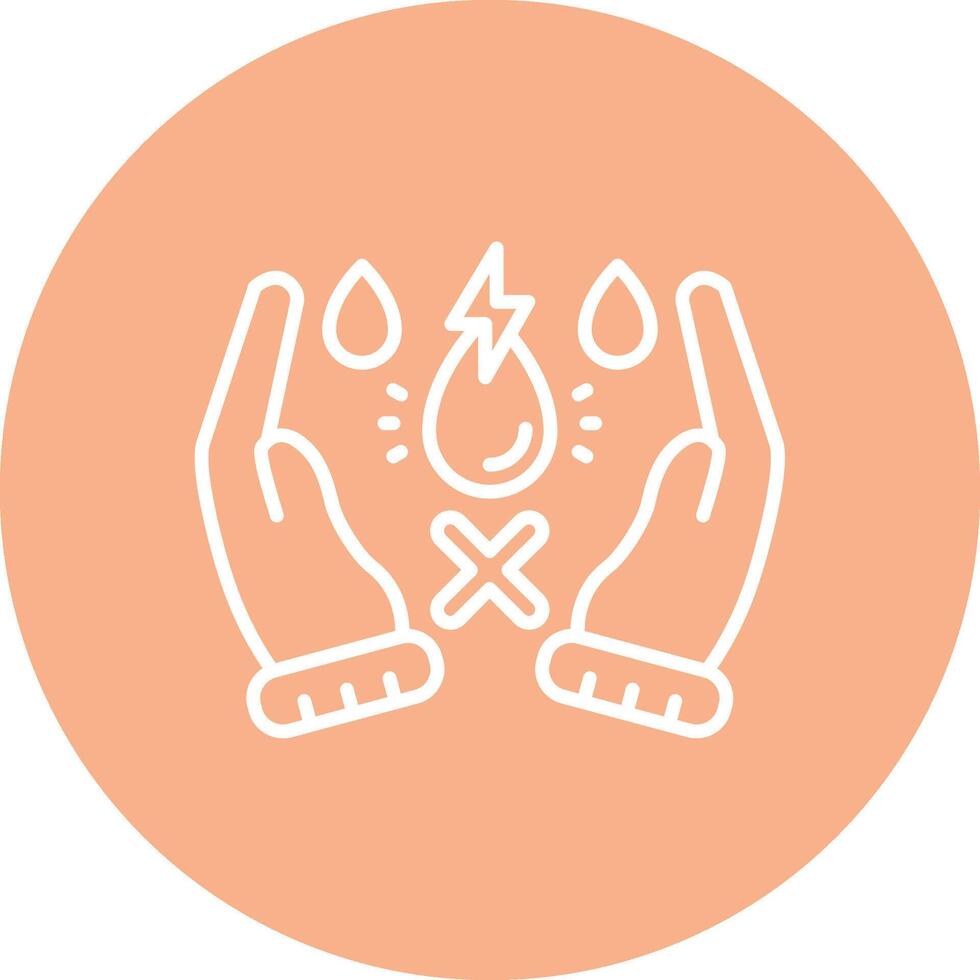 Water Scarcity 3D Styled Symbol vector