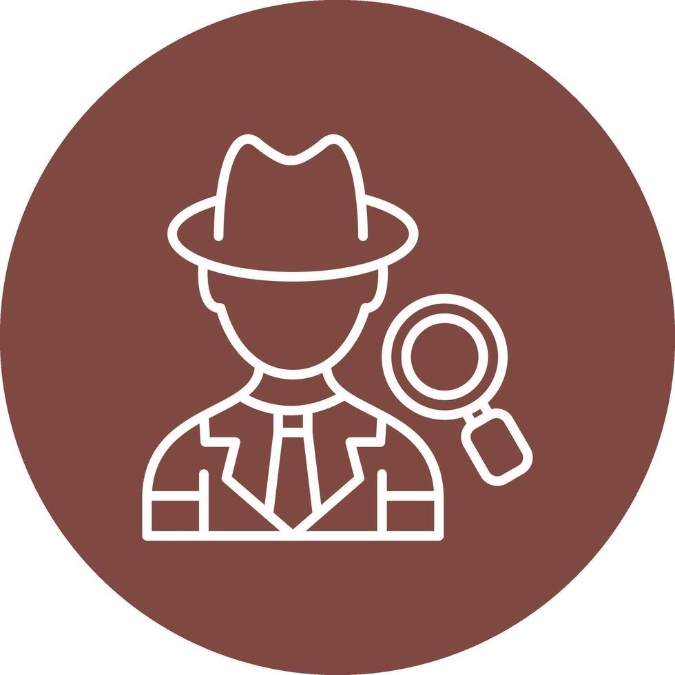Detective Wireframe Illustration vector