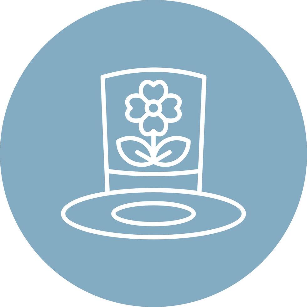 Hat Line Style Symbol vector
