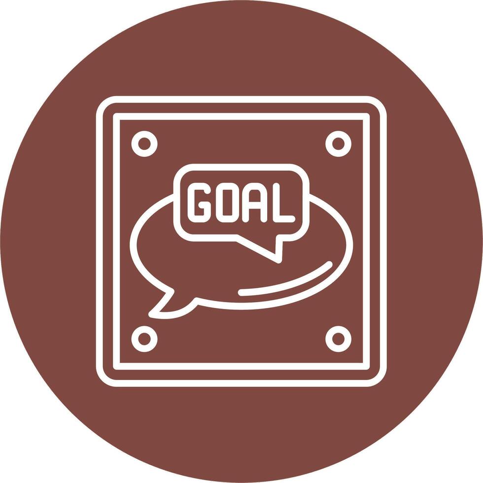 Goal Outline Graphic Design vector