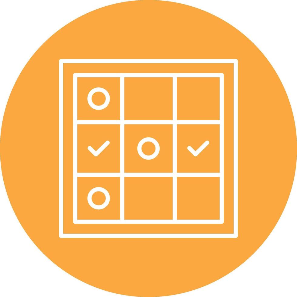 Tic Tac Toe Detailed Line Sketch vector