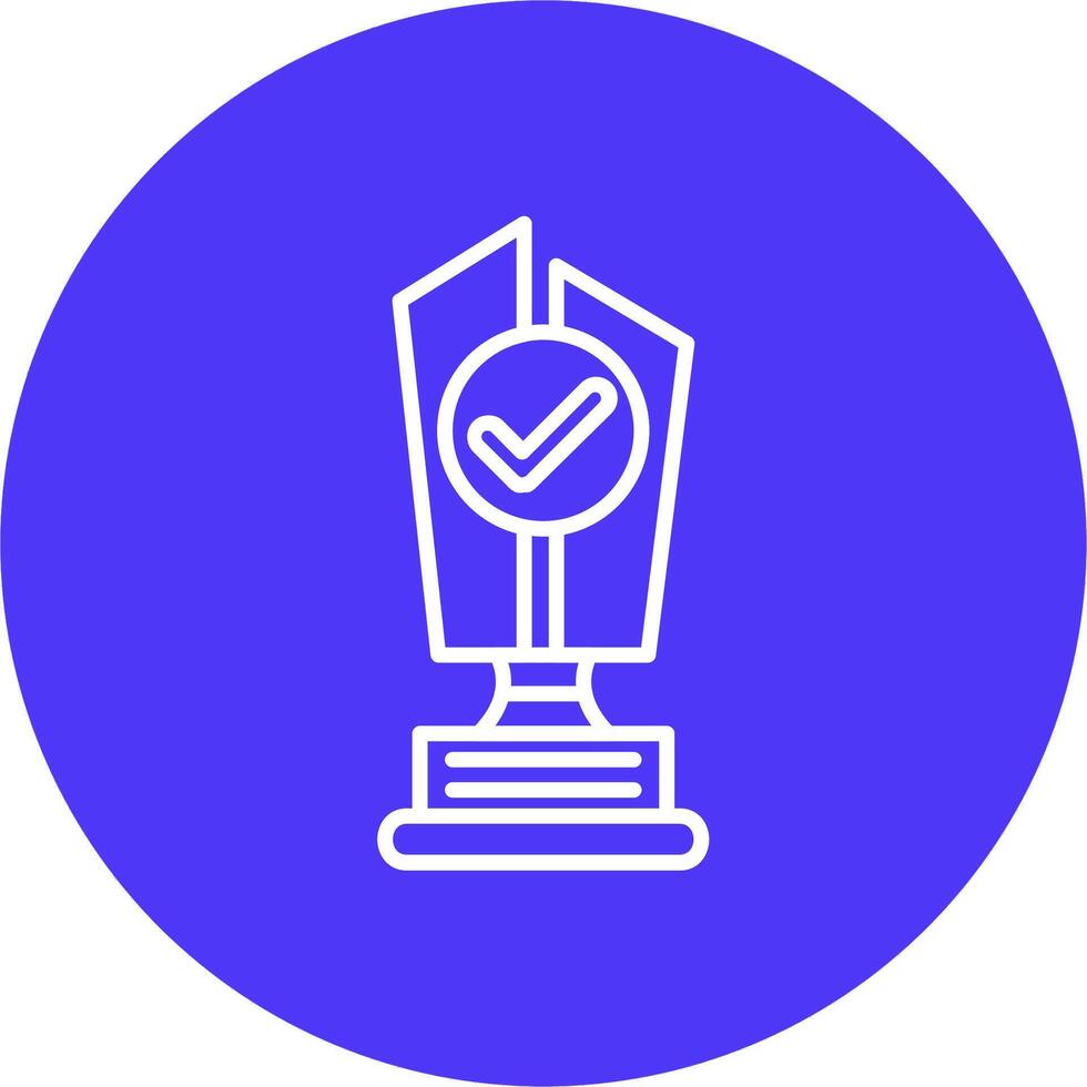 Trophy Cup Modular UI Graphic vector