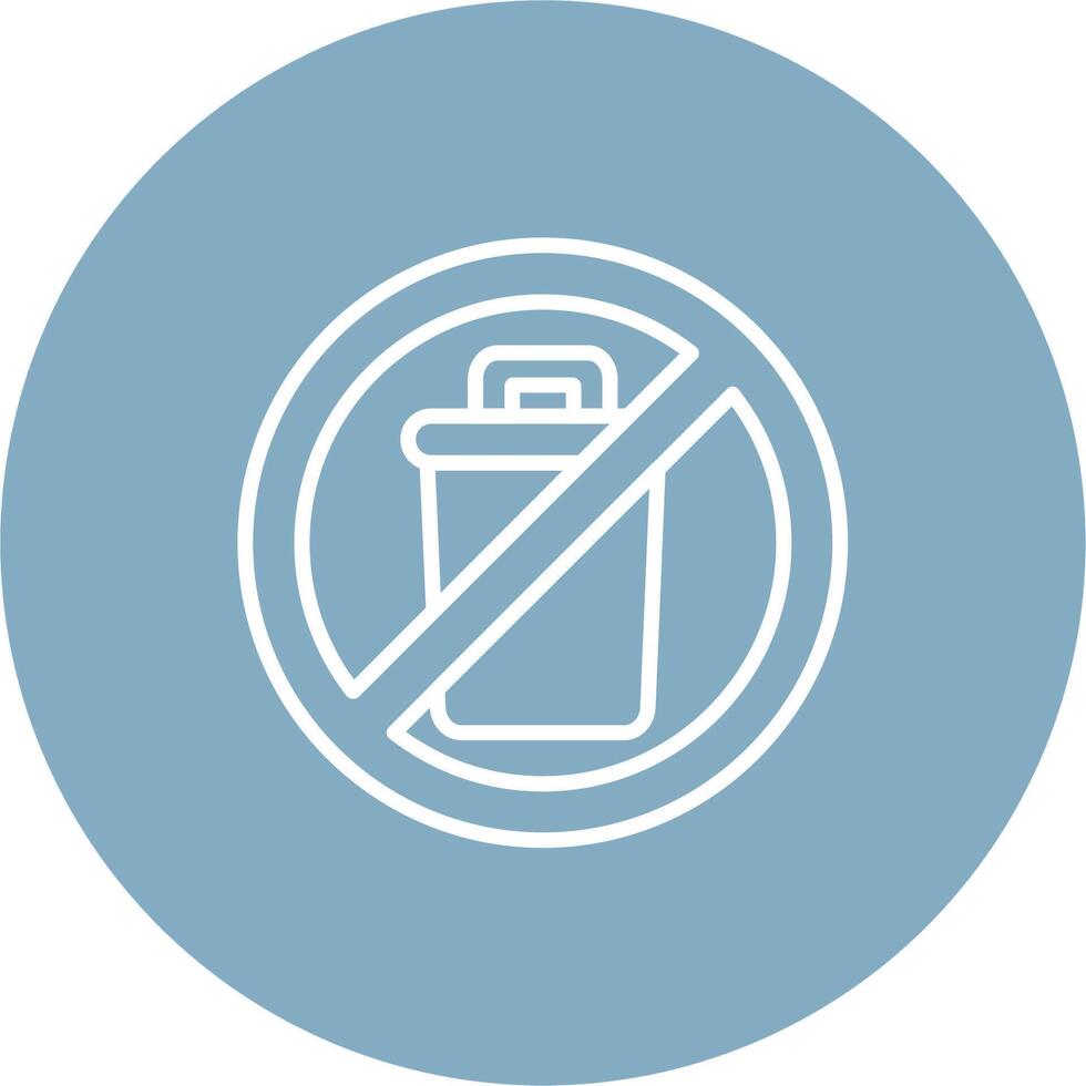 Trash Bin Interactive UI Graphic vector