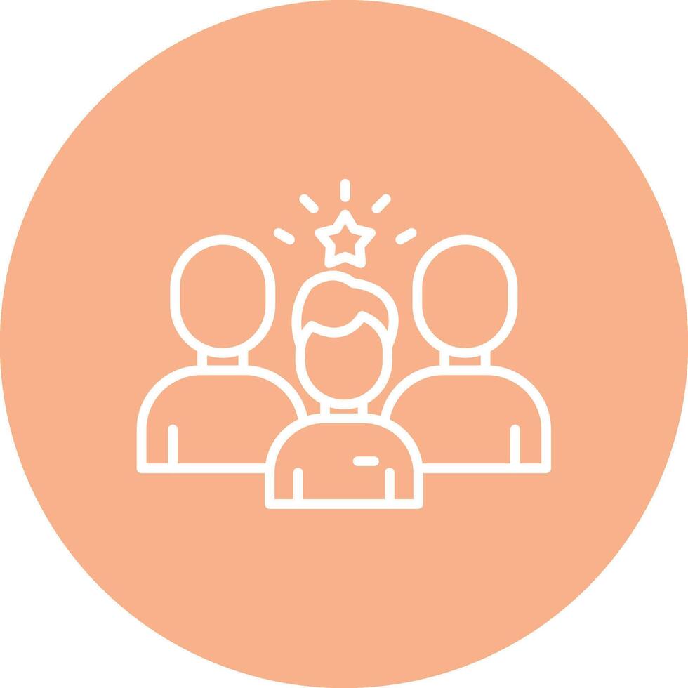 Leadership Thin Line Design vector
