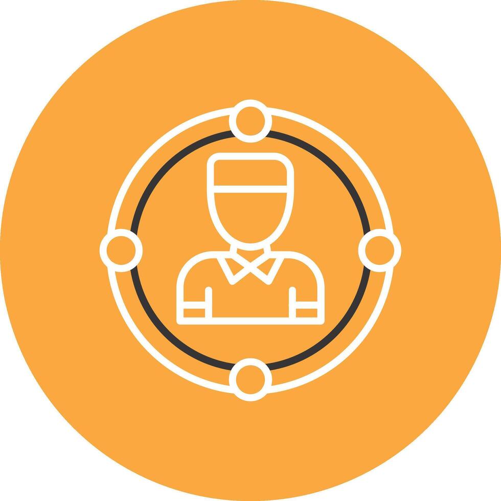 User Outlined App Visual vector