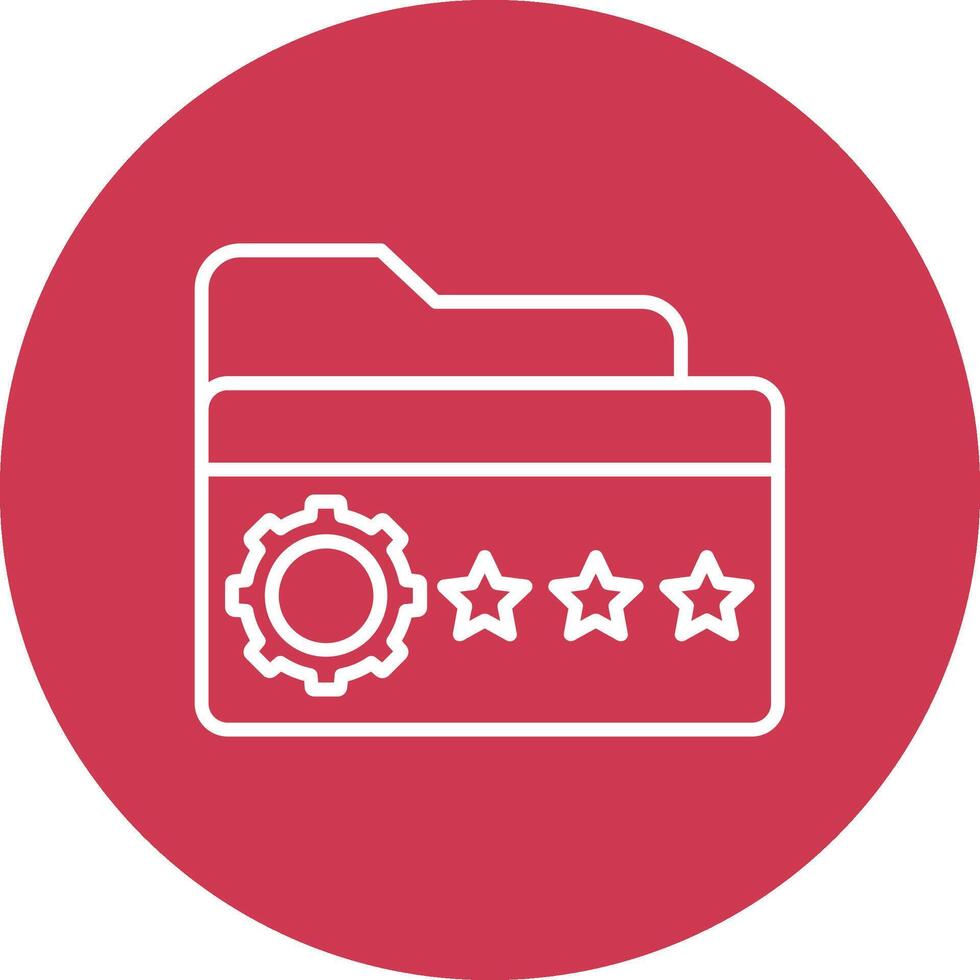 Folder Mono Icon Symbol vector