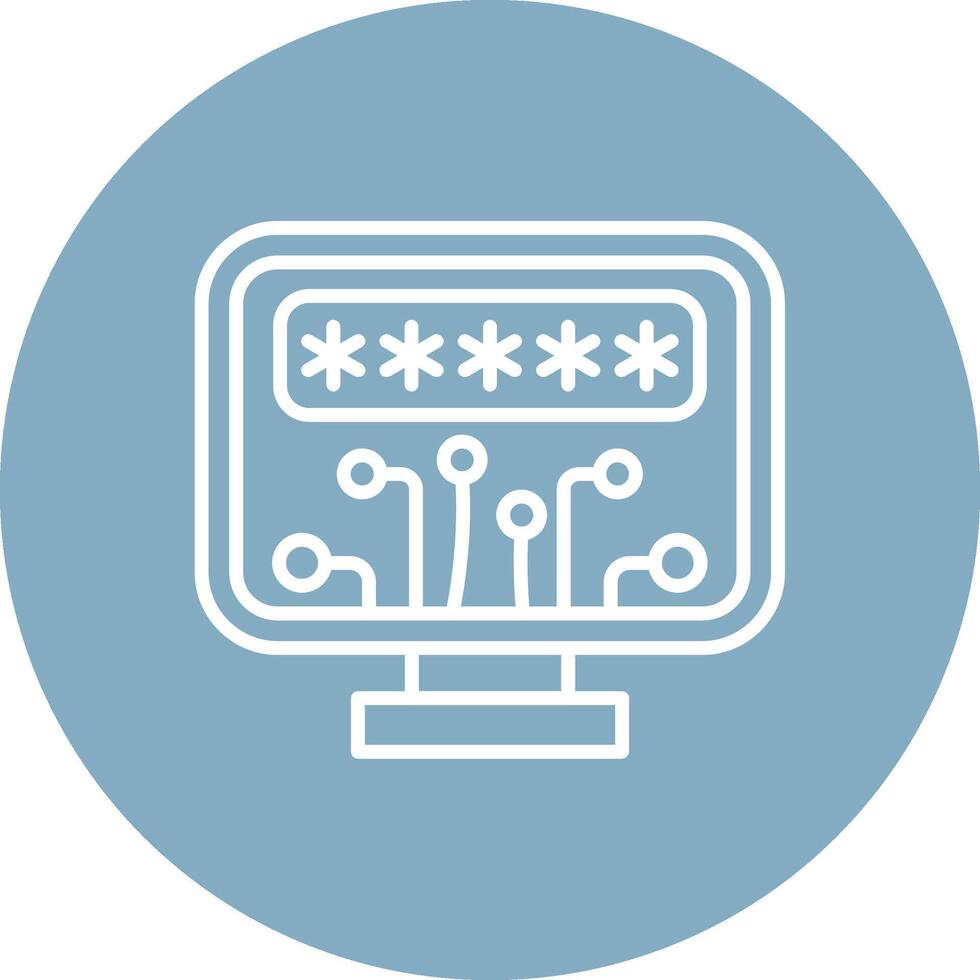 Password Tech Style Illustration vector