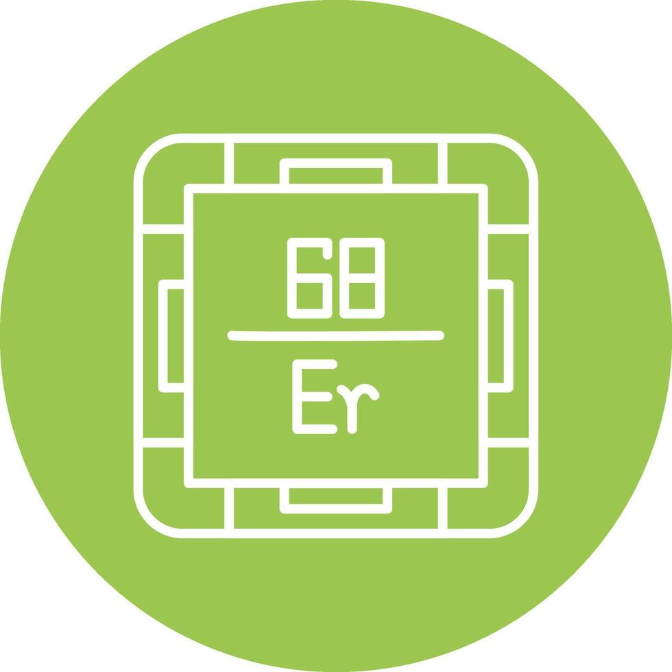 Erbium Solid Fill Design vector
