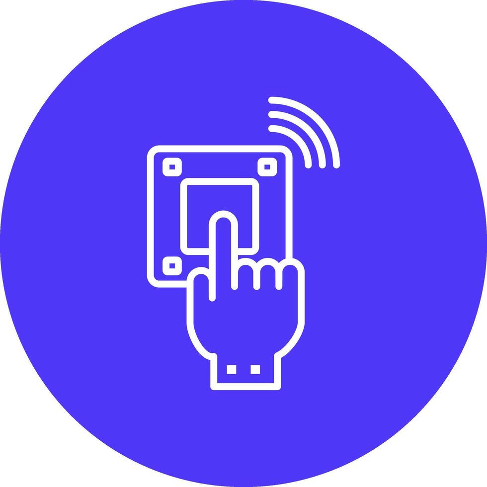 Emergency Button Functional Icon Art vector